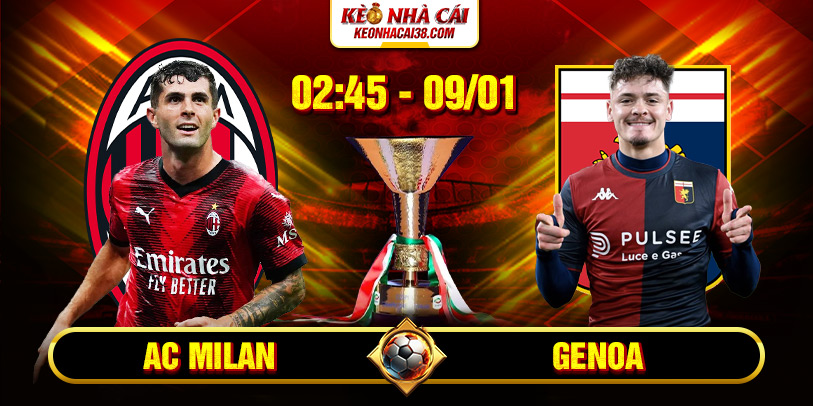 Soi Kèo AC Milan Vs Genoa 2h45 9/1 - Serie A